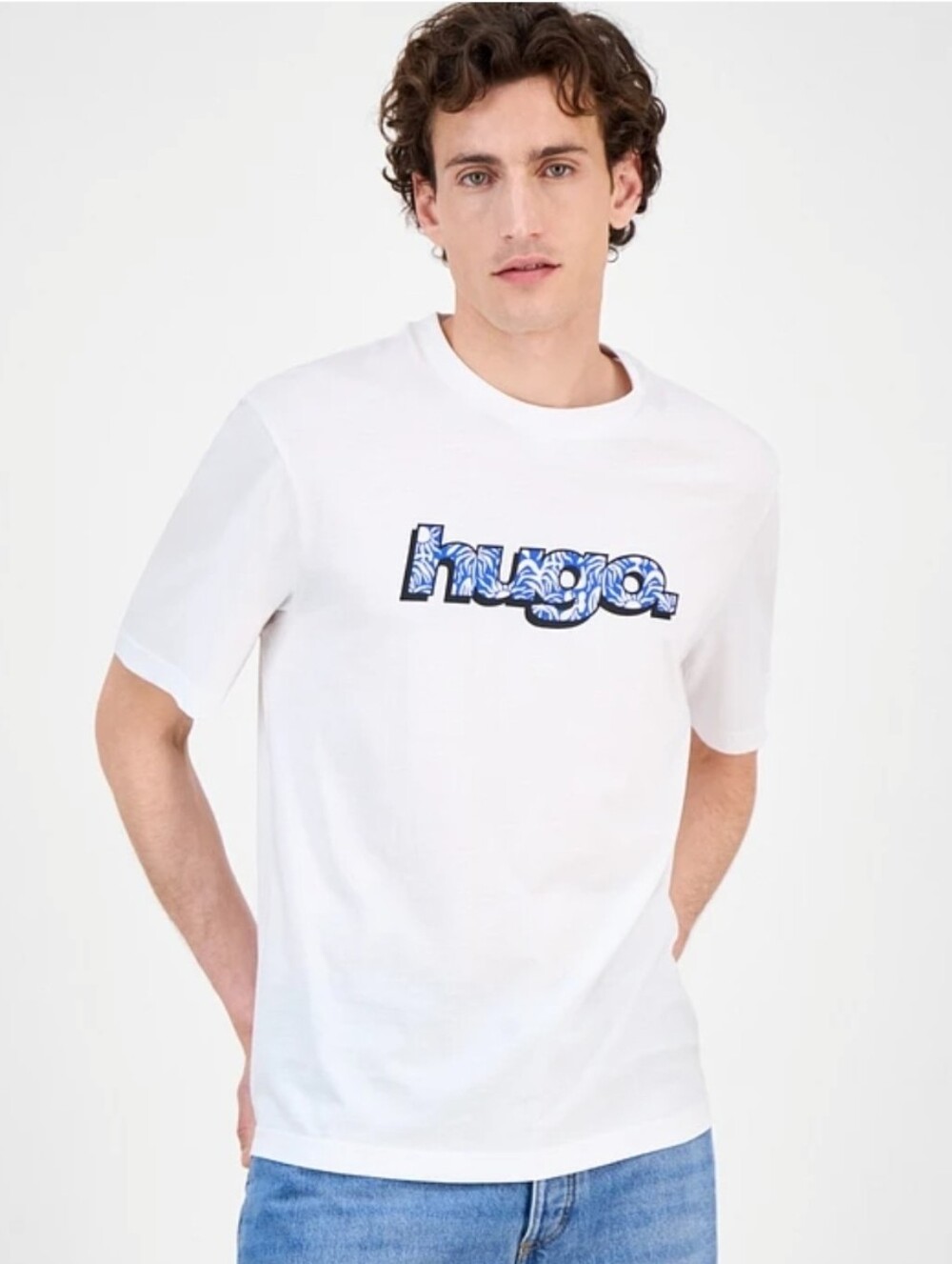$48 Hugo Boss Mens Nugibol Logo Graphic Logo T-Shirt